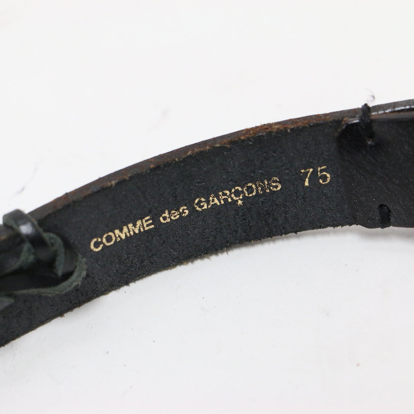 レザー クロスステッチ ベルト / バックル