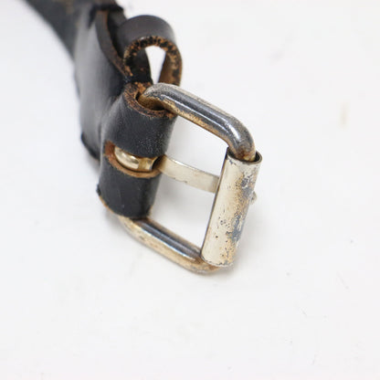 レザー クロスステッチ ベルト / バックル