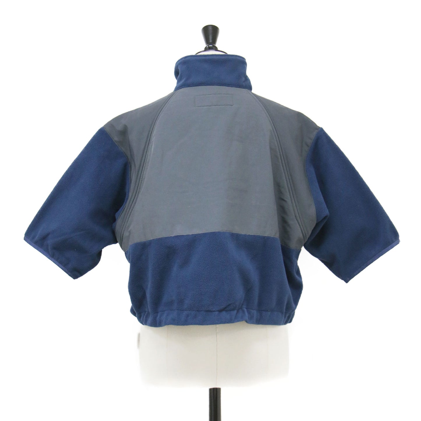 25秋冬 ジップアップ フリース ショートスリーブ ジャケット / ZIP UP FLEECE SHORT SLEEVE JACKET スタンドカラー 半袖