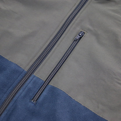 25秋冬 ジップアップ フリース ショートスリーブ ジャケット / ZIP UP FLEECE SHORT SLEEVE JACKET スタンドカラー 半袖