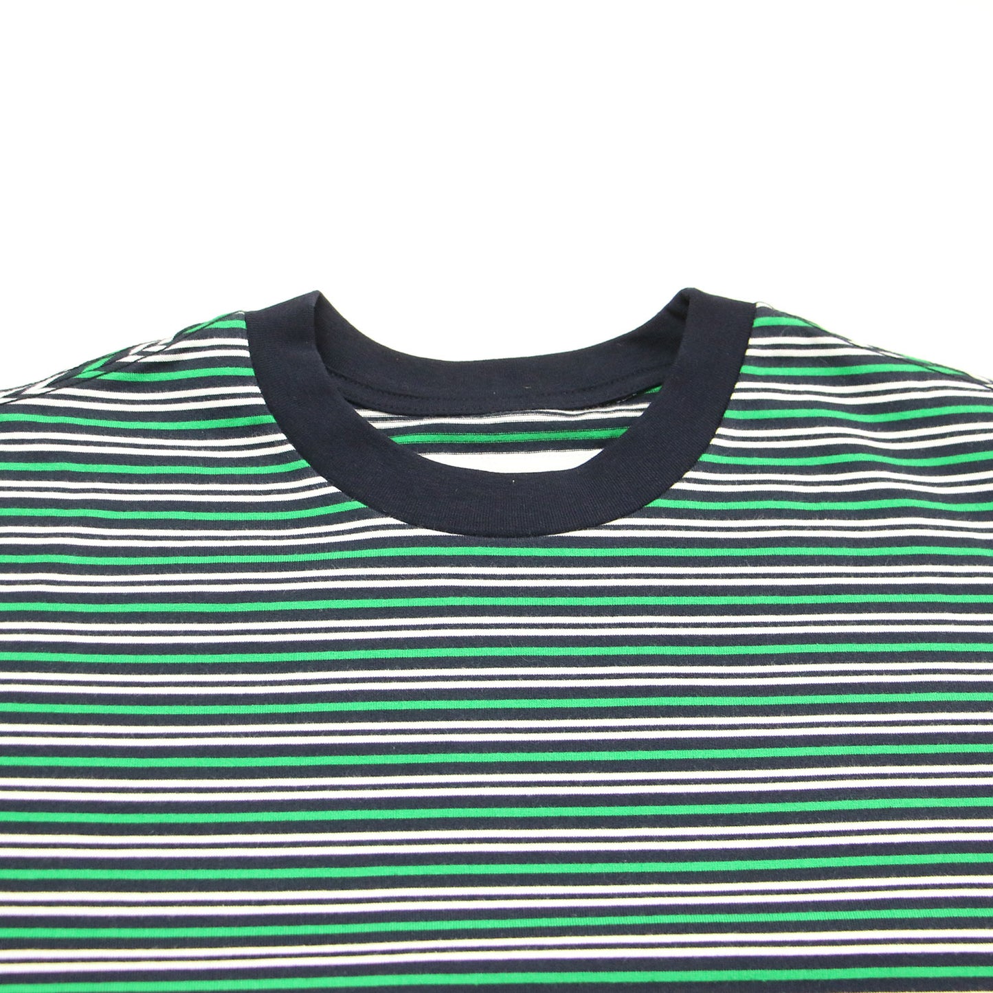 225秋冬 コットン ボーダー レイヤード 長袖 Tシャツ / COTTON BORDER LAYERED L/S T-SHIRT カットソー クルーネック ロングスリーブ