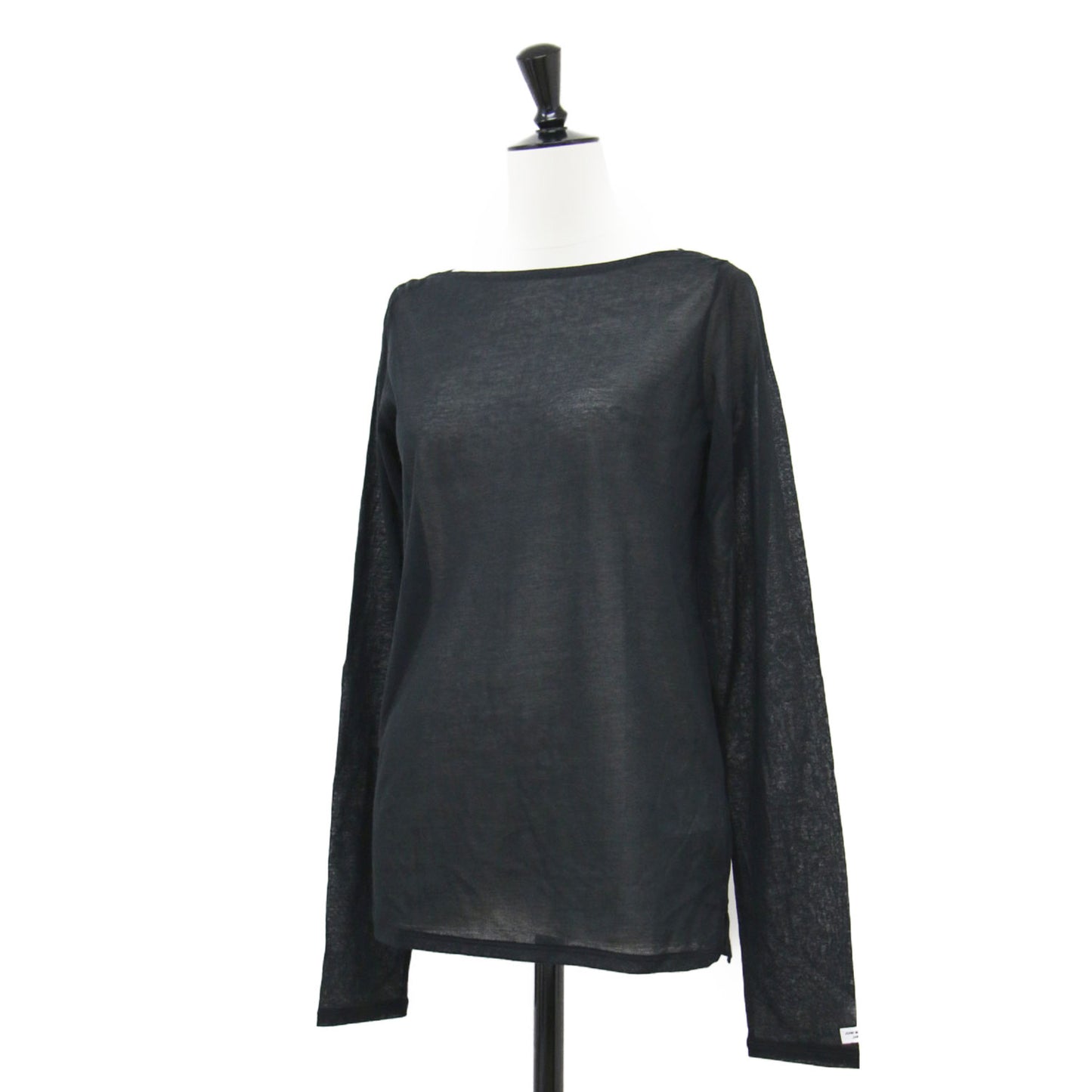 × Plage 別注 24秋冬 コットン シアー ボートネック プルオーバー / カットソー 長袖