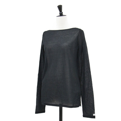 × Plage 別注 24秋冬 コットン シアー ボートネック プルオーバー / カットソー 長袖