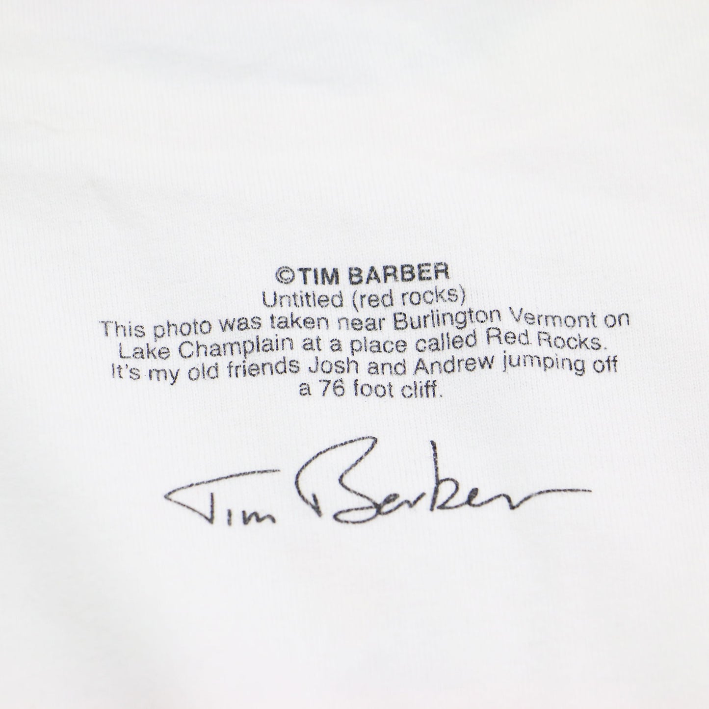 24春夏 グラフィックプリント 半袖 Tシャツ / TIM BARBER Untitled (red rocks) S/S T-SHIRT クルーネック ハーフスリーブ コットン
