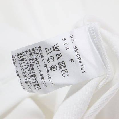 柔らか ノースリーブ T / カットソー クルーネック リブ コットン