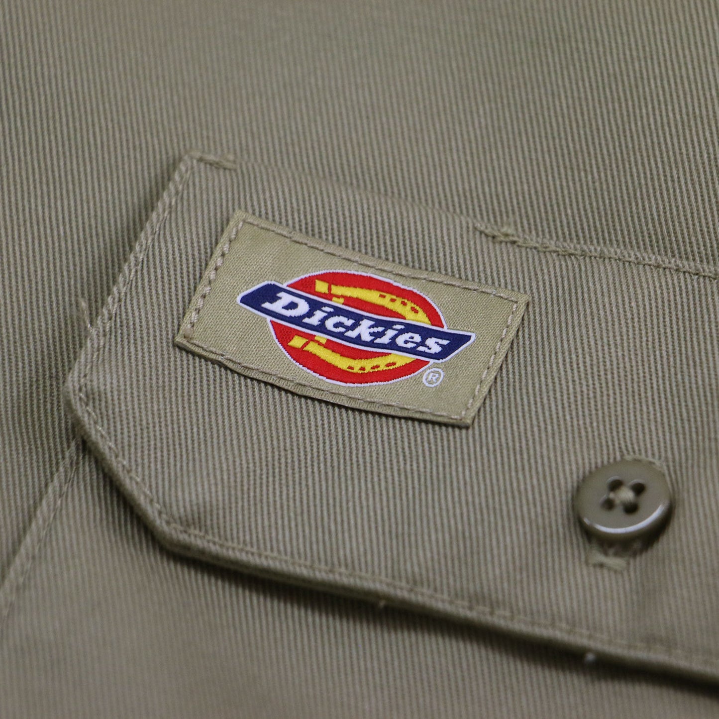 × Dickies リメイク シャツ / 半袖 オーバーサイズ ロゴ 刺繍 コットン