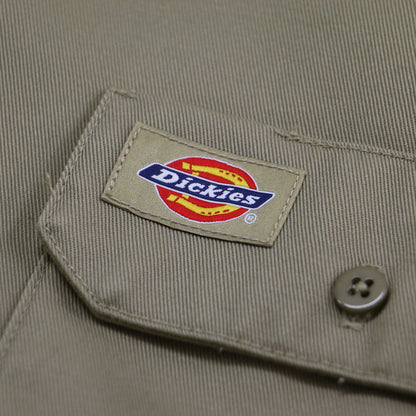 × Dickies リメイク シャツ / 半袖 オーバーサイズ ロゴ 刺繍 コットン