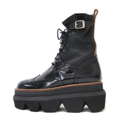 23春夏 ウィングチップ エンジニア ソック ブーツ / Wingtip Engineer Sock Boot レースアップ ボリュームソール