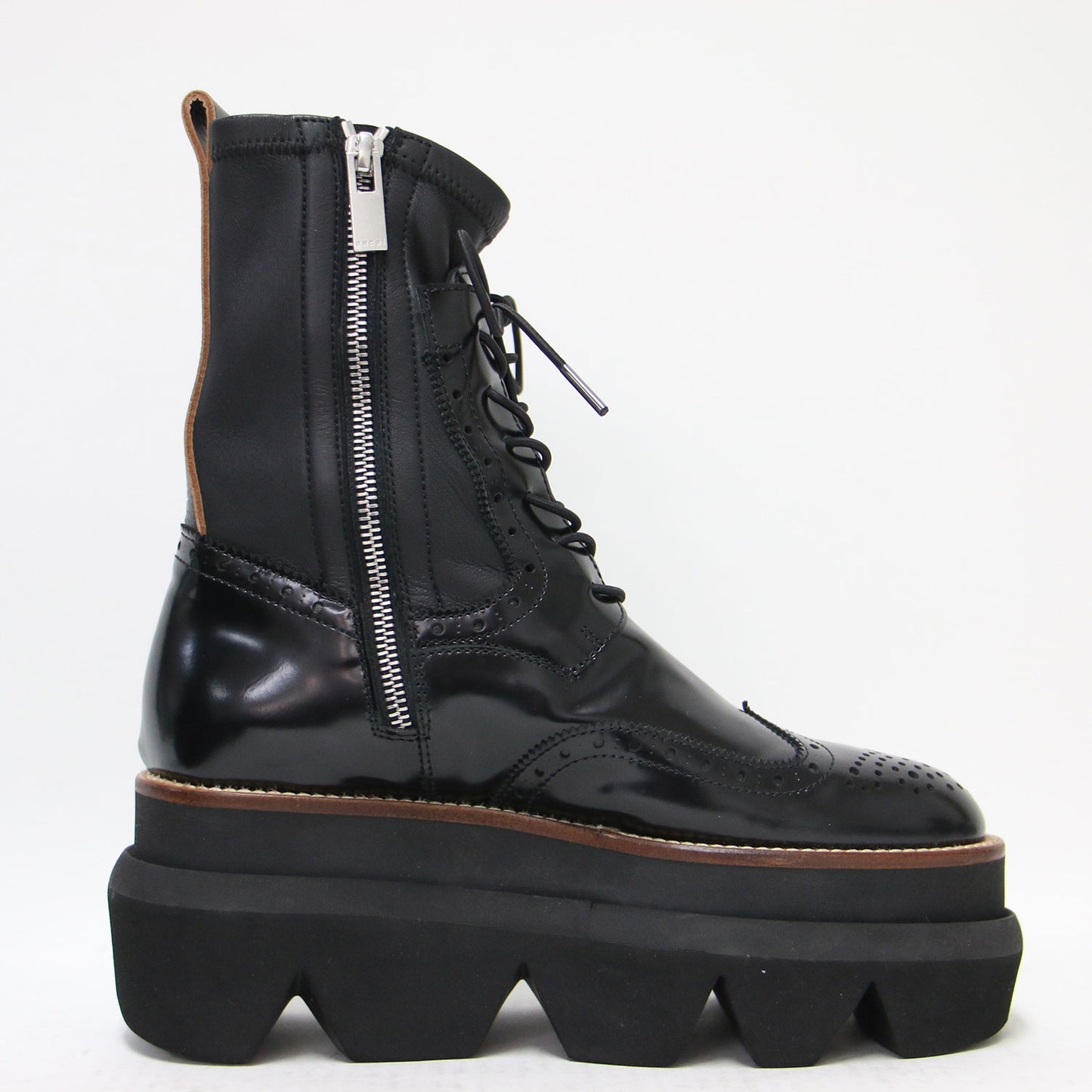 23春夏 ウィングチップ エンジニア ソック ブーツ / Wingtip Engineer Sock Boot レースアップ ボリュームソール