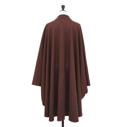 ウール ジャージー ポンチョ / コート アウター スタンドカラー