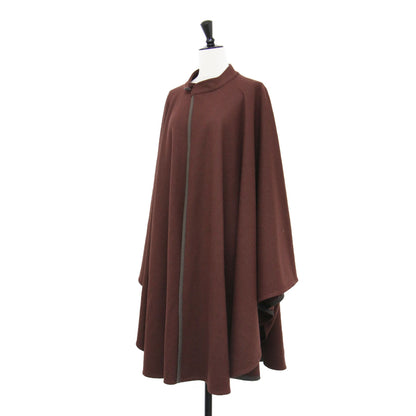 ウール ジャージー ポンチョ / コート アウター スタンドカラー