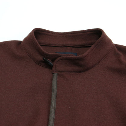 ウール ジャージー ポンチョ / コート アウター スタンドカラー