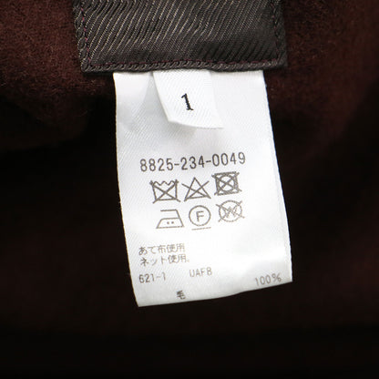 ウール ジャージー ポンチョ / コート アウター スタンドカラー