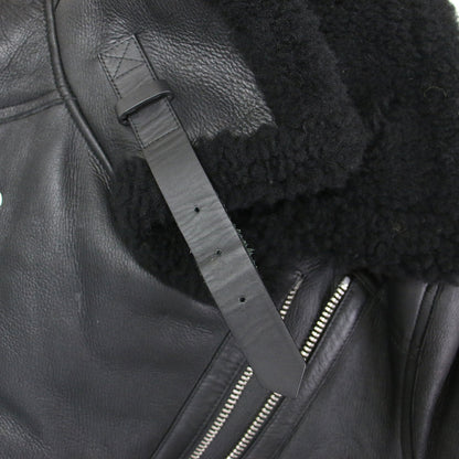 ムートン ライダース ジャケット / Velocite shearling Jacket ブルゾン ダブル ベルト付き ラムレザー