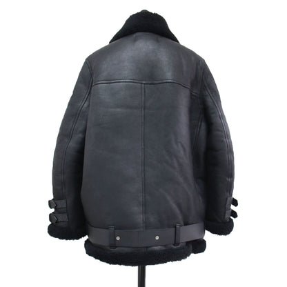 ムートン ライダース ジャケット / Velocite shearling Jacket ブルゾン ダブル ベルト付き ラムレザー
