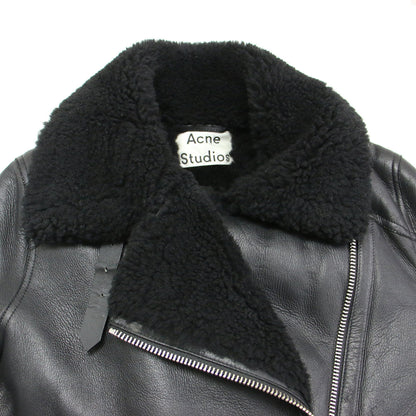 ムートン ライダース ジャケット / Velocite shearling Jacket ブルゾン ダブル ベルト付き ラムレザー