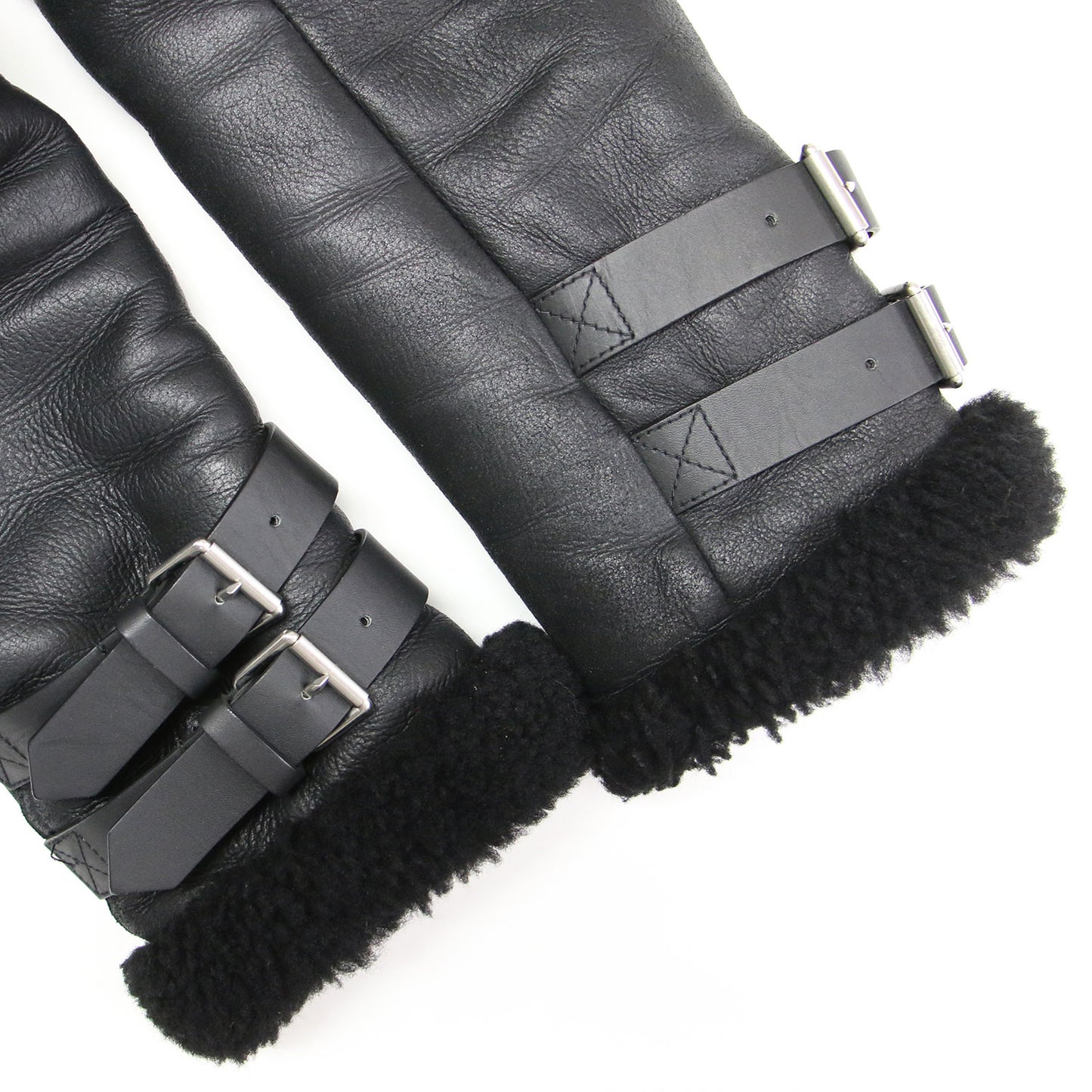 ムートン ライダース ジャケット / Velocite shearling Jacket ブルゾン ダブル ベルト付き ラムレザー