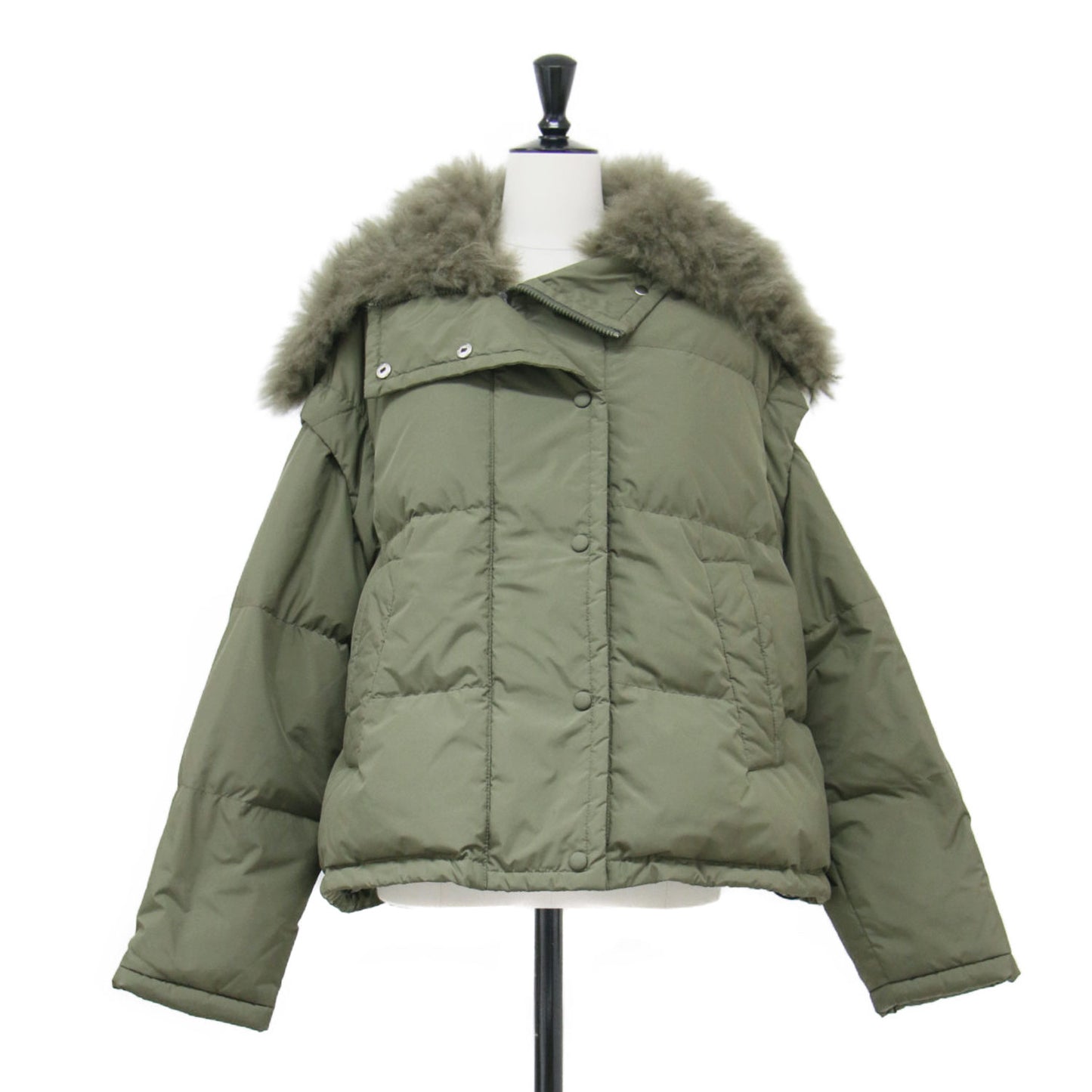 23秋冬 オーバーサイズ 3WAY ダウン ジャケット / OVERSIZED DOWN JACKET ベスト ショート丈 ファー