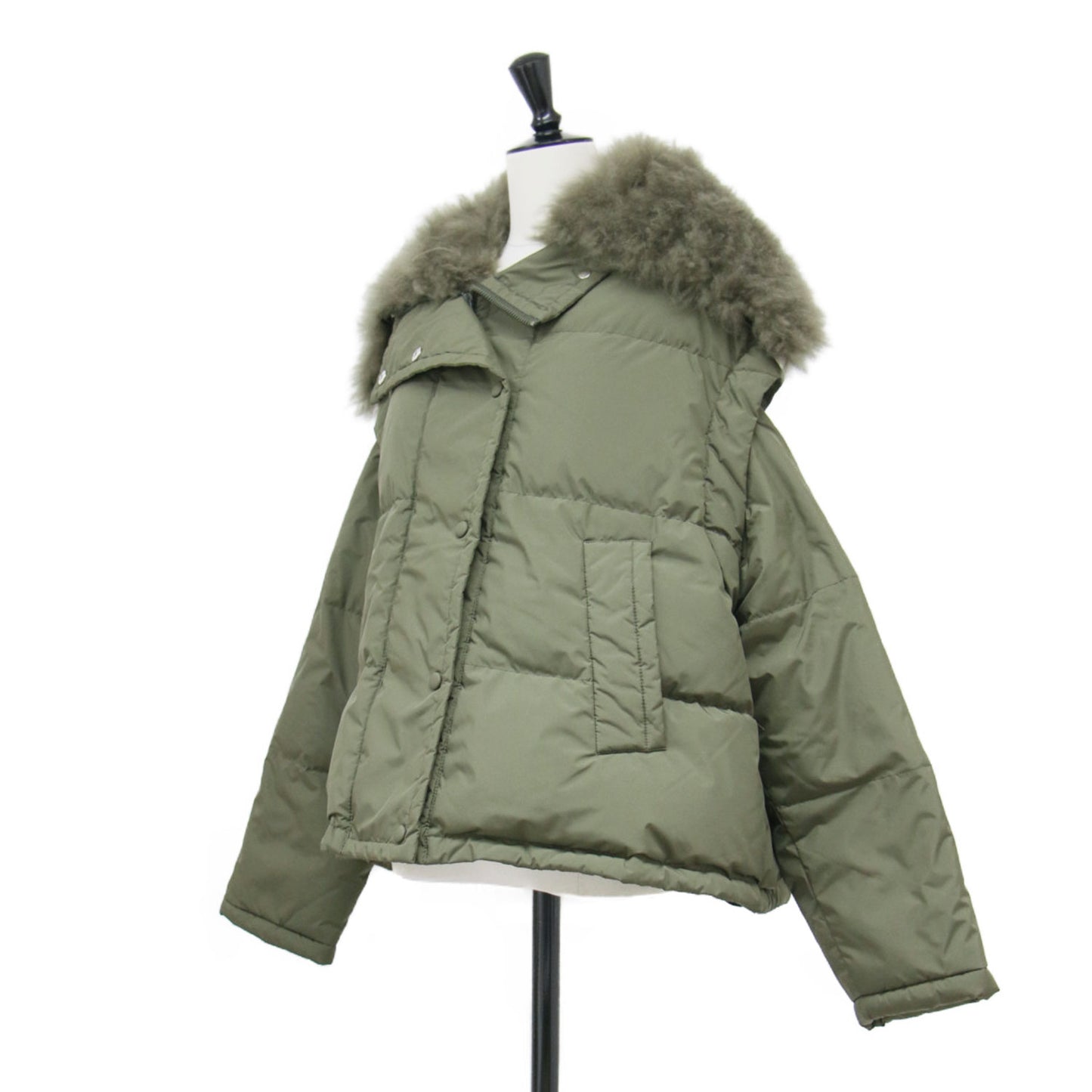 23秋冬 オーバーサイズ 3WAY ダウン ジャケット / OVERSIZED DOWN JACKET ベスト ショート丈 ファー