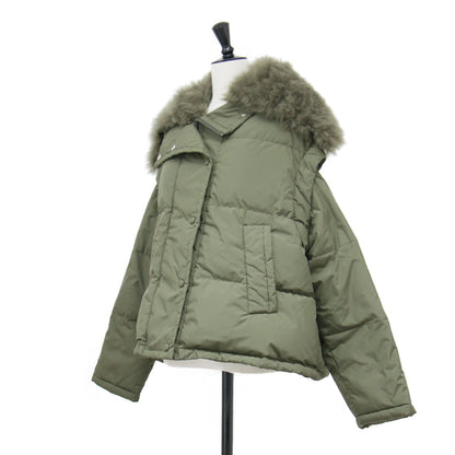 23秋冬 オーバーサイズ 3WAY ダウン ジャケット / OVERSIZED DOWN JACKET ベスト ショート丈 ファー