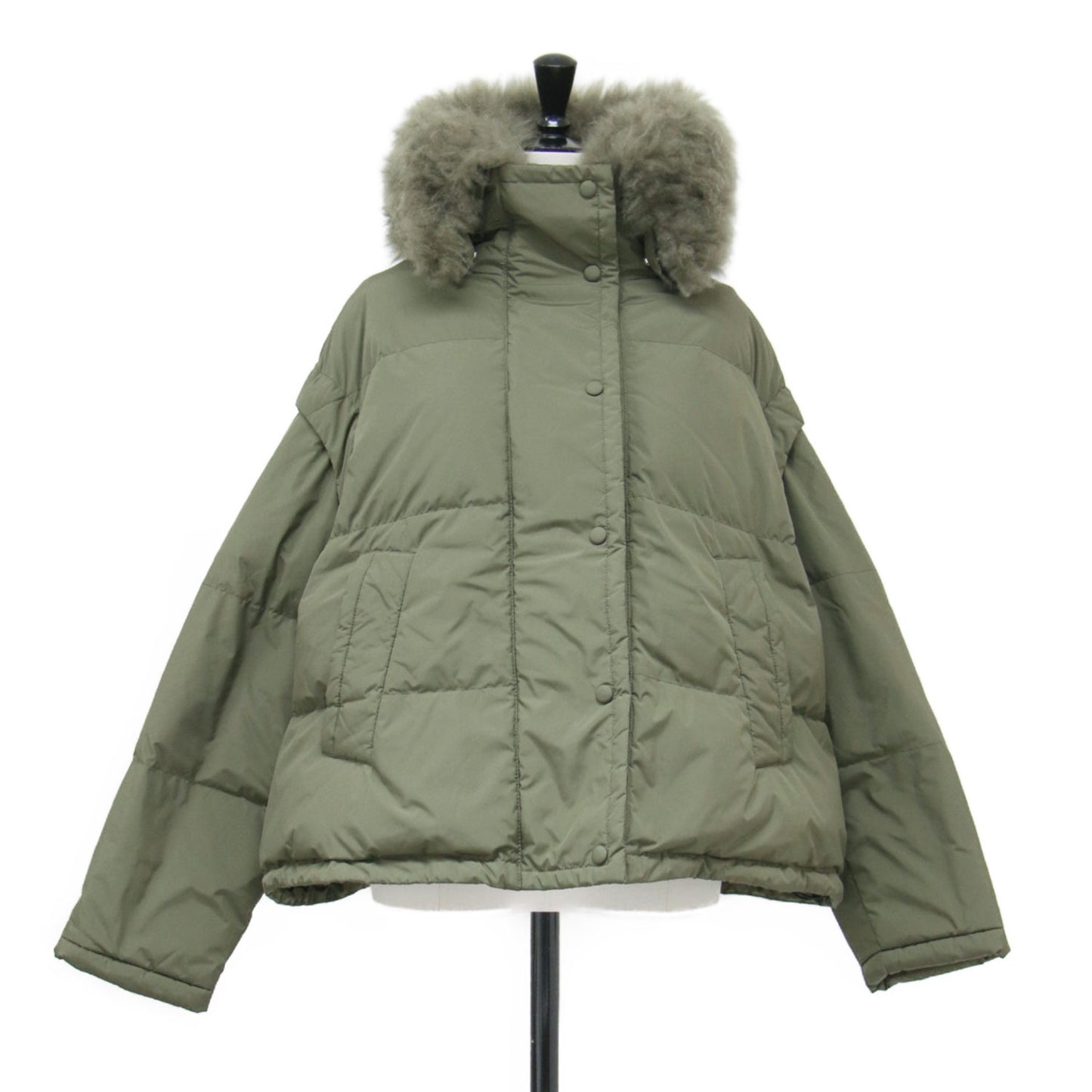 23秋冬 オーバーサイズ 3WAY ダウン ジャケット / OVERSIZED DOWN JACKET ベスト ショート丈 ファー