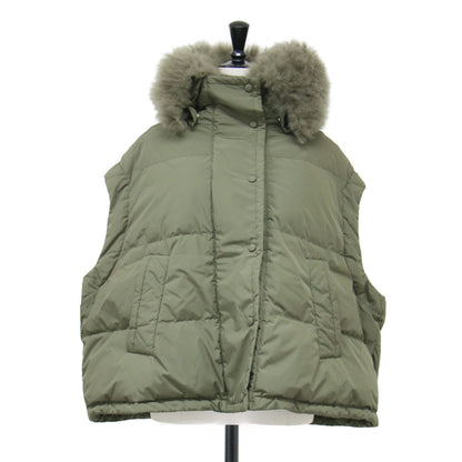 23秋冬 オーバーサイズ 3WAY ダウン ジャケット / OVERSIZED DOWN JACKET ベスト ショート丈 ファー