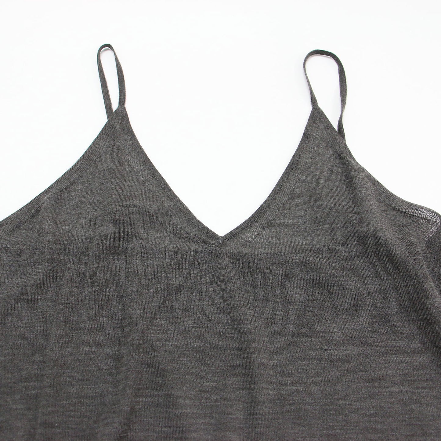 24秋冬 レース コンビ ニット セット ワンピース / キャミソール チュニック ロング Vネック 長袖 ウール