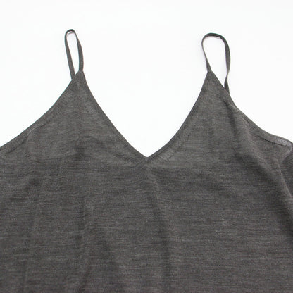 24秋冬 レース コンビ ニット セット ワンピース / キャミソール チュニック ロング Vネック 長袖 ウール