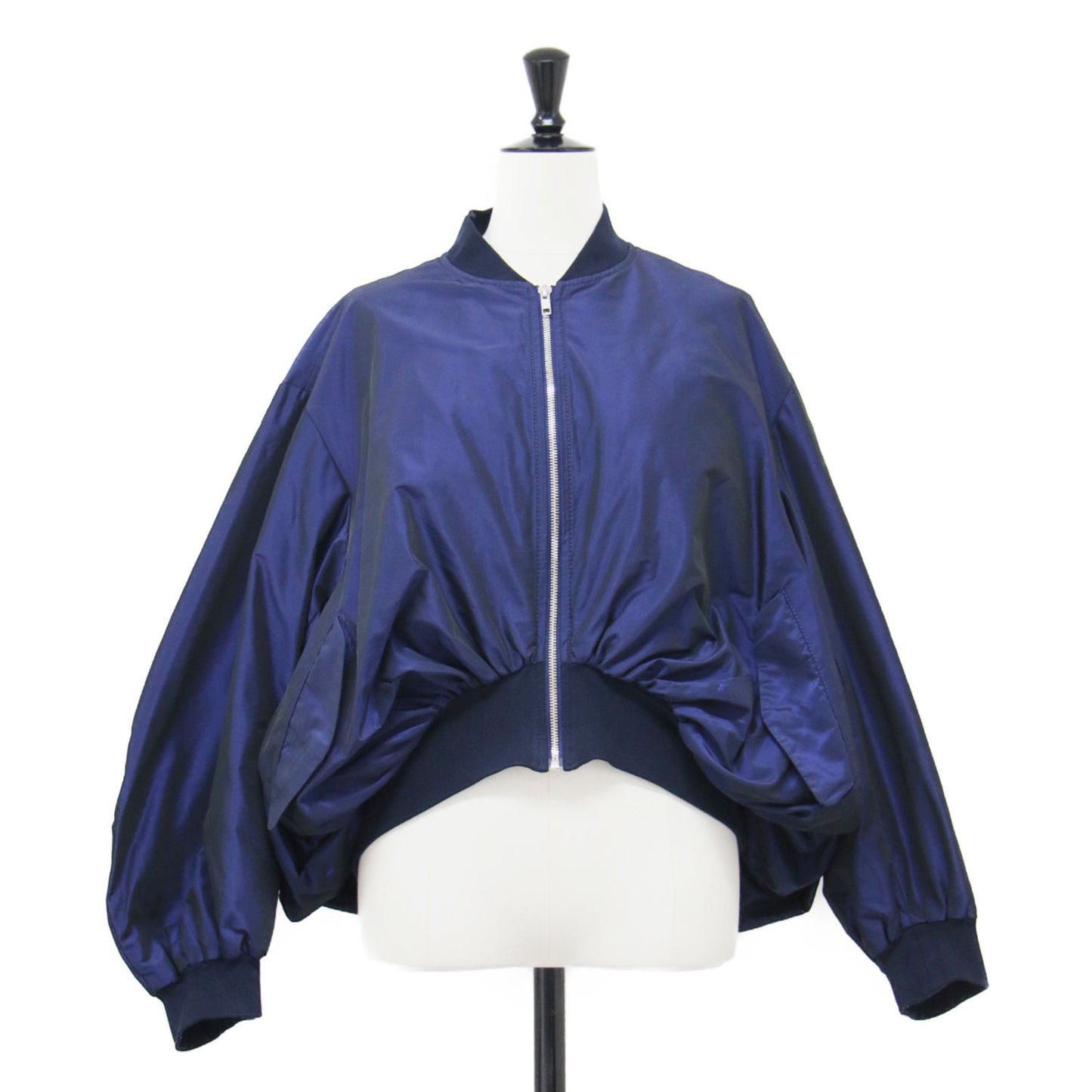 21秋冬 バックボリューム ボンバージャケット / ブルゾン MA-1 ショート丈 リブ