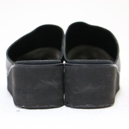 +NOIR レザー 厚底 ミュール / ウエッジソール プラットフォーム