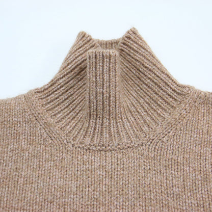 20秋冬 キャメル ウール タートルネック プルオーバー / CAMEL WOOL MIX KNIT TURTLE NECK PULLOVER ニット 長袖