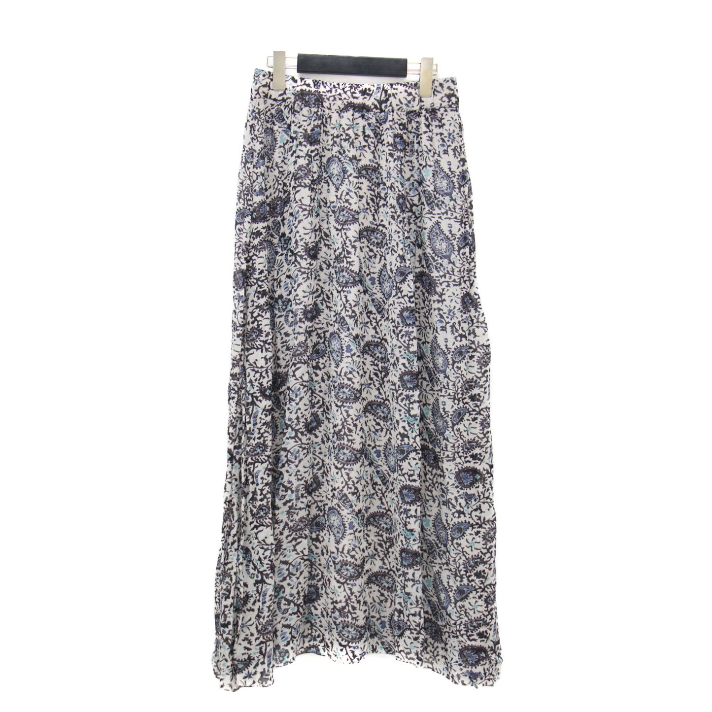 ペイズリー柄 ロングスカート / マキシ フレア ウエストゴム プリント 総柄
