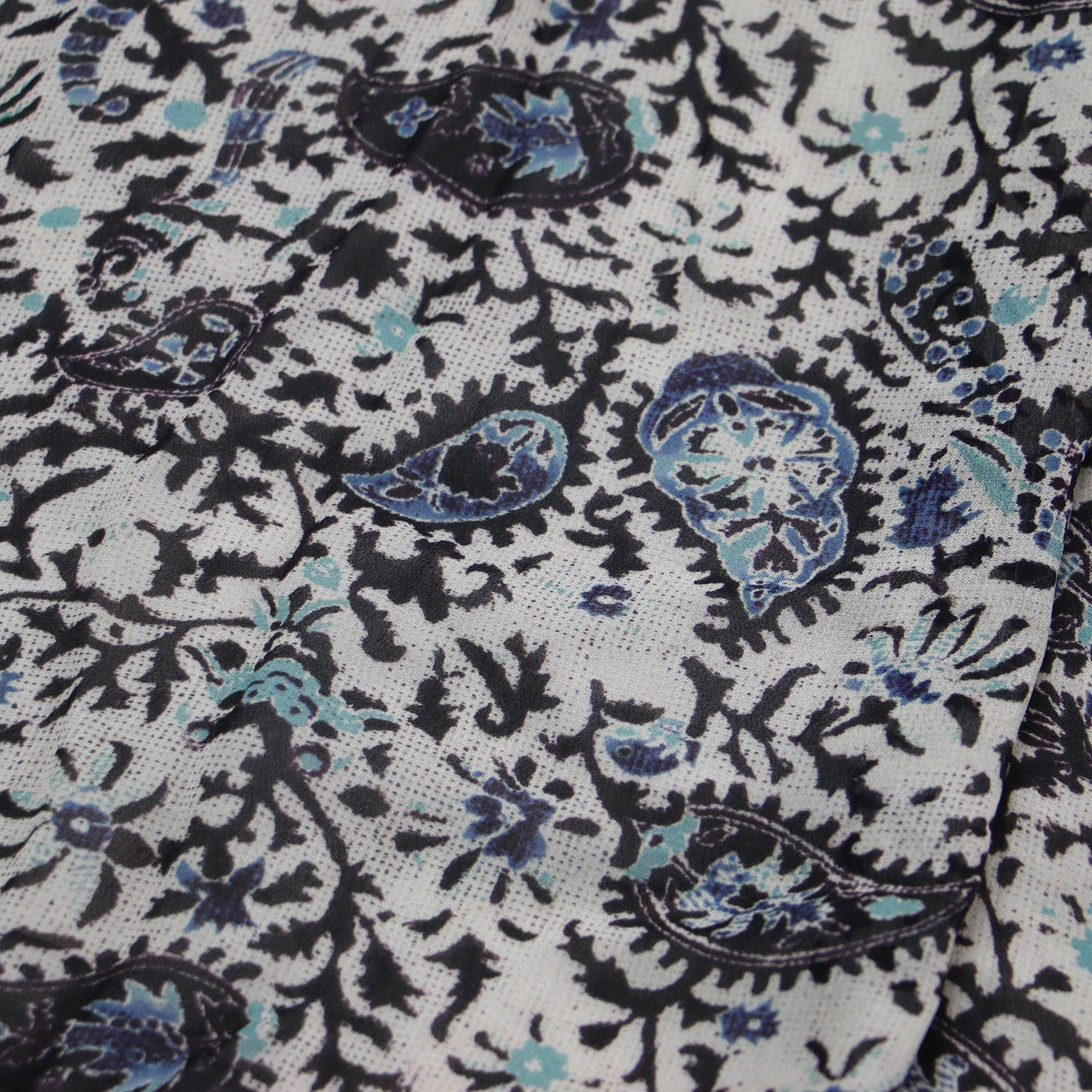 ペイズリー柄 ロングスカート / マキシ フレア ウエストゴム プリント 総柄