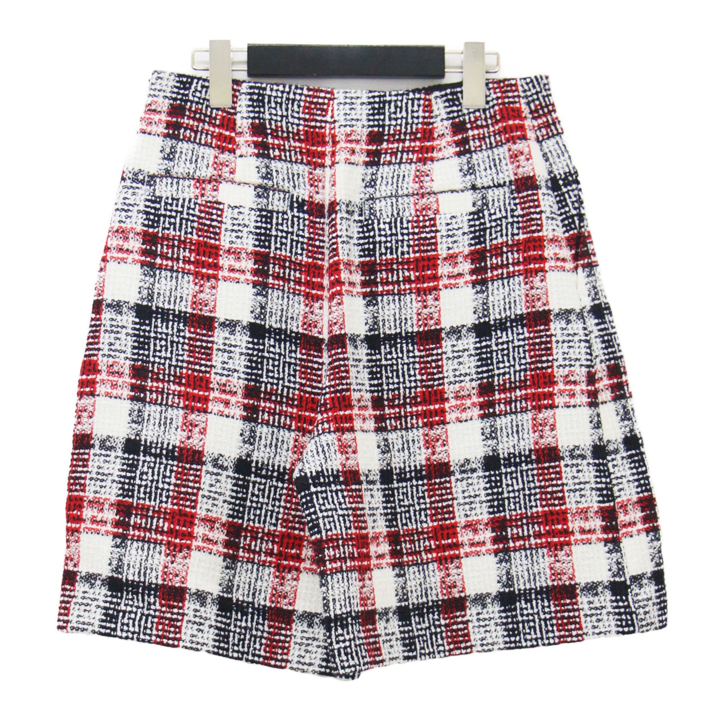 22秋冬 ループツイード チェック ショートパンツ / ひざ丈 Aライン タック ウール