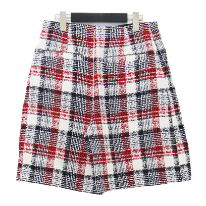 22秋冬 ループツイード チェック ショートパンツ / ひざ丈 Aライン タック ウール