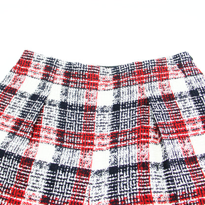 22秋冬 ループツイード チェック ショートパンツ / ひざ丈 Aライン タック ウール