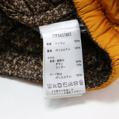 22秋冬 リバーシブル ダウン ジャケット / ブルゾン ショート丈 フード付き MKロゴ