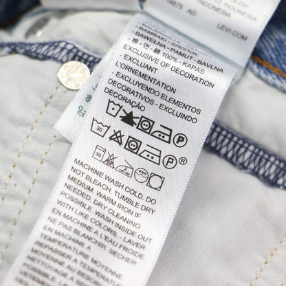 × SLOBE 別注 25秋冬 XL straight デニムパンツ / ワイド ストレート カットオフ コットン