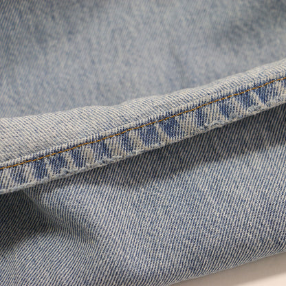 × SLOBE 別注 25秋冬 XL straight デニムパンツ / ワイド ストレート カットオフ コットン