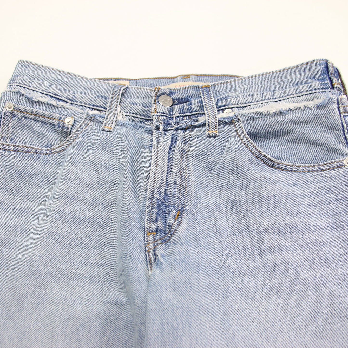 × SLOBE 別注 25秋冬 XL straight デニムパンツ / ワイド ストレート カットオフ コットン