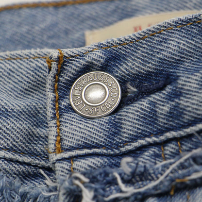 × SLOBE 別注 25秋冬 XL straight デニムパンツ / ワイド ストレート カットオフ コットン