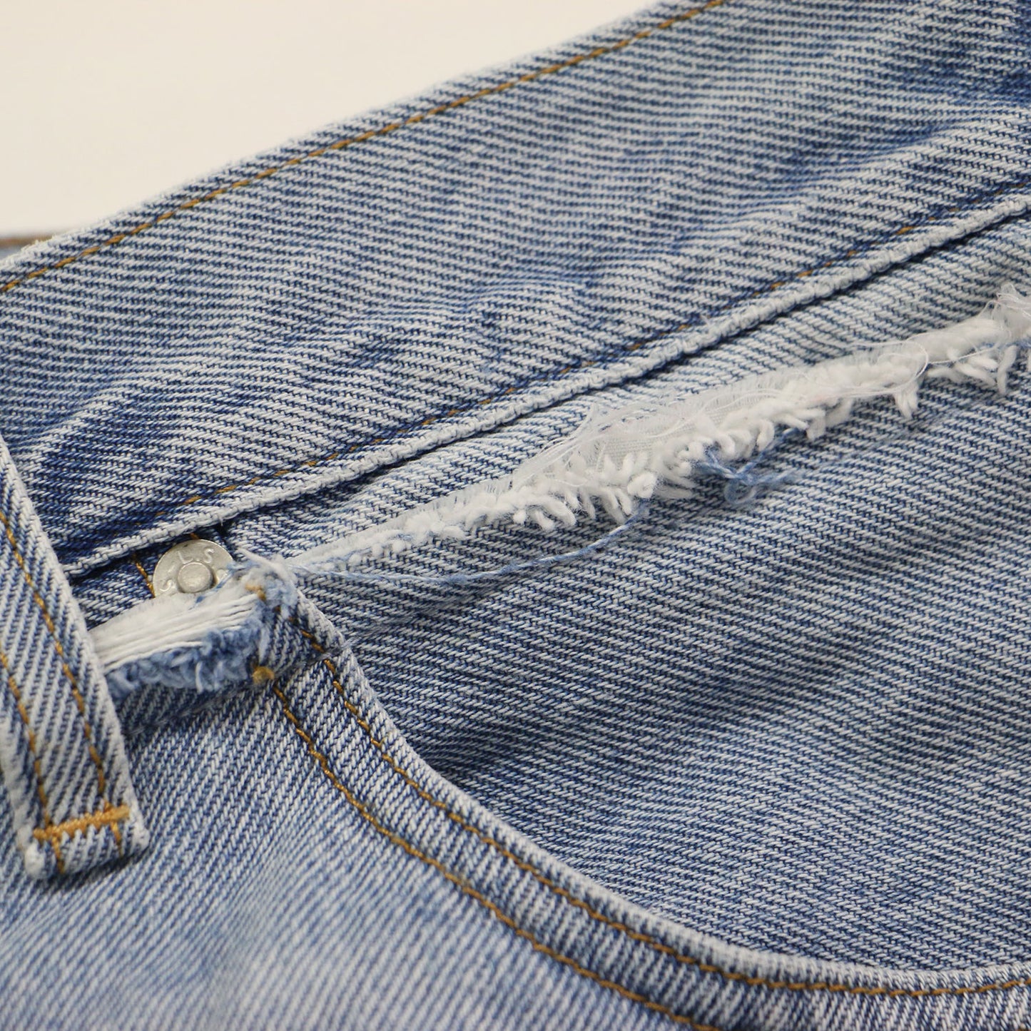 × SLOBE 別注 25秋冬 XL straight デニムパンツ / ワイド ストレート カットオフ コットン