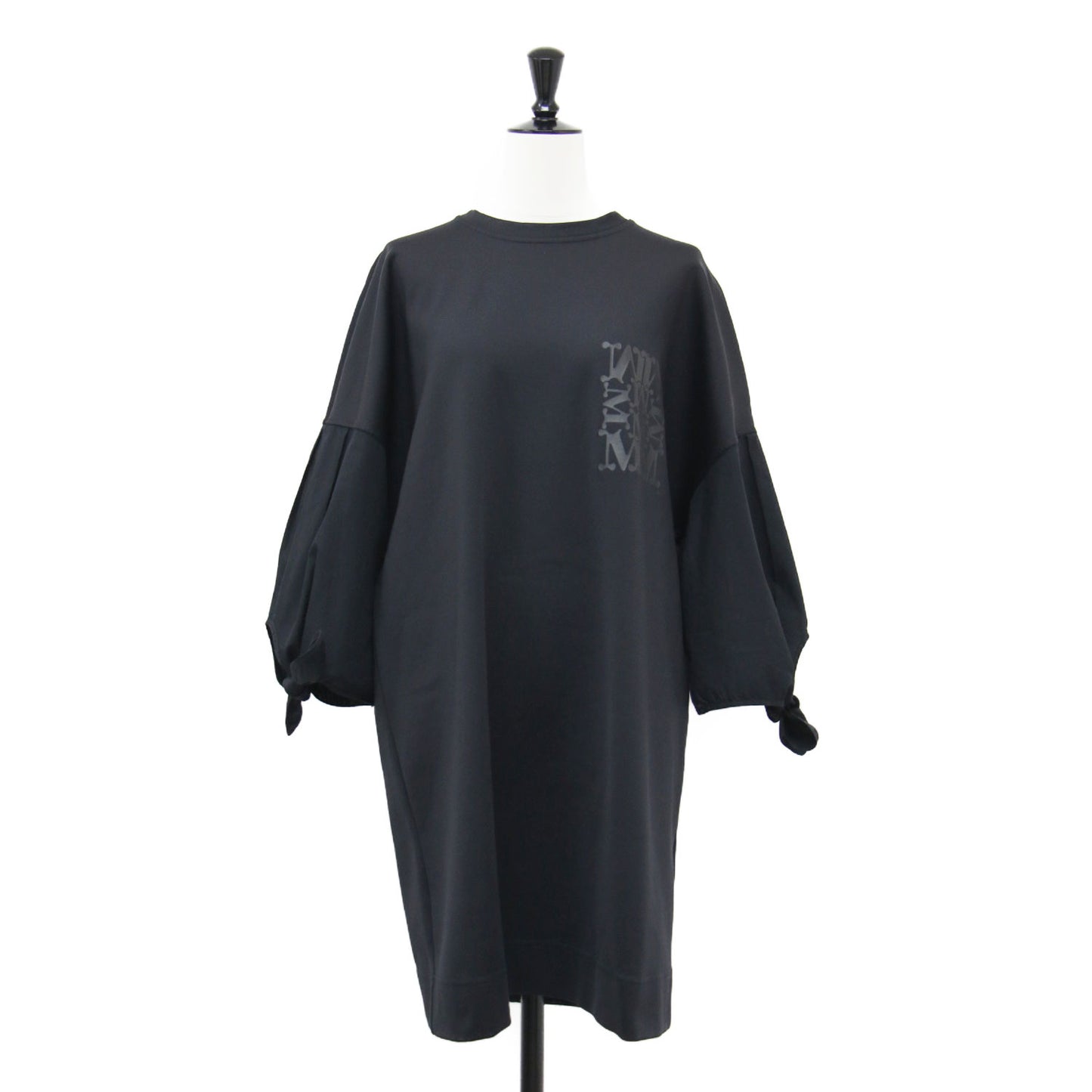 24春夏 アゴーラ ワンピース / Agora dress ドレス ミニ丈 七分袖 クルーネック ロゴプリント オーバーサイズ