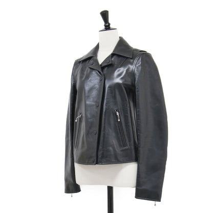 レザー ライダース ジャケット / ブルゾン ショート丈 牛革