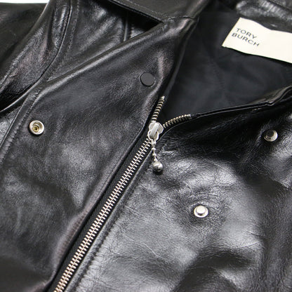 レザー ライダース ジャケット / ブルゾン ショート丈 牛革