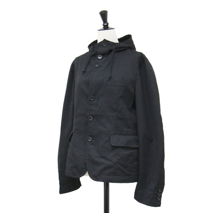 ヘリンボーン柄 フード付き ジャケット / ブルゾン パーカー