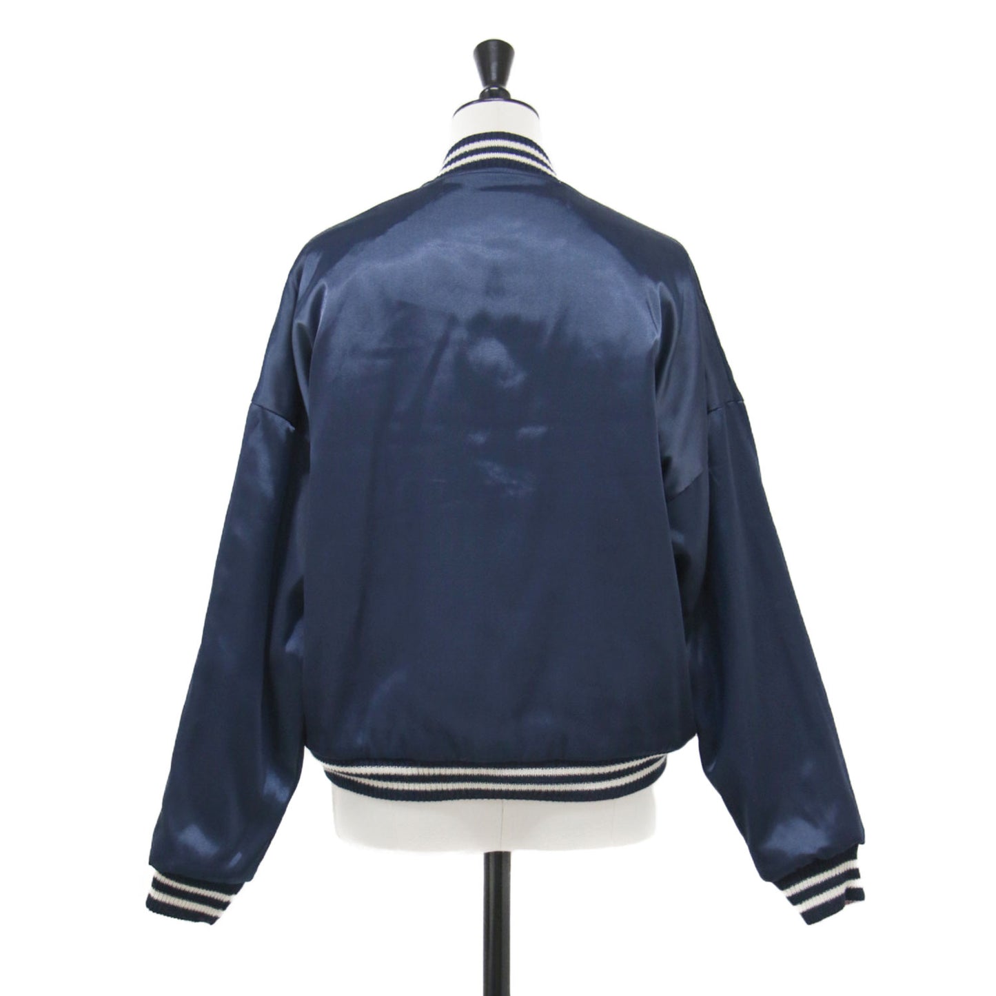 リバーシブル スカジャン / SOUVENIR JACKET ブルゾン ショート丈 リブ 刺繍 サテン