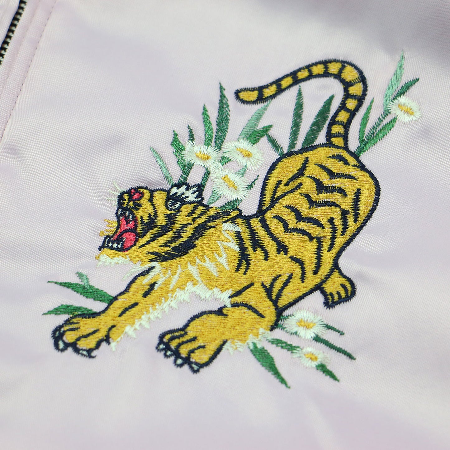 リバーシブル スカジャン / SOUVENIR JACKET ブルゾン ショート丈 リブ 刺繍 サテン