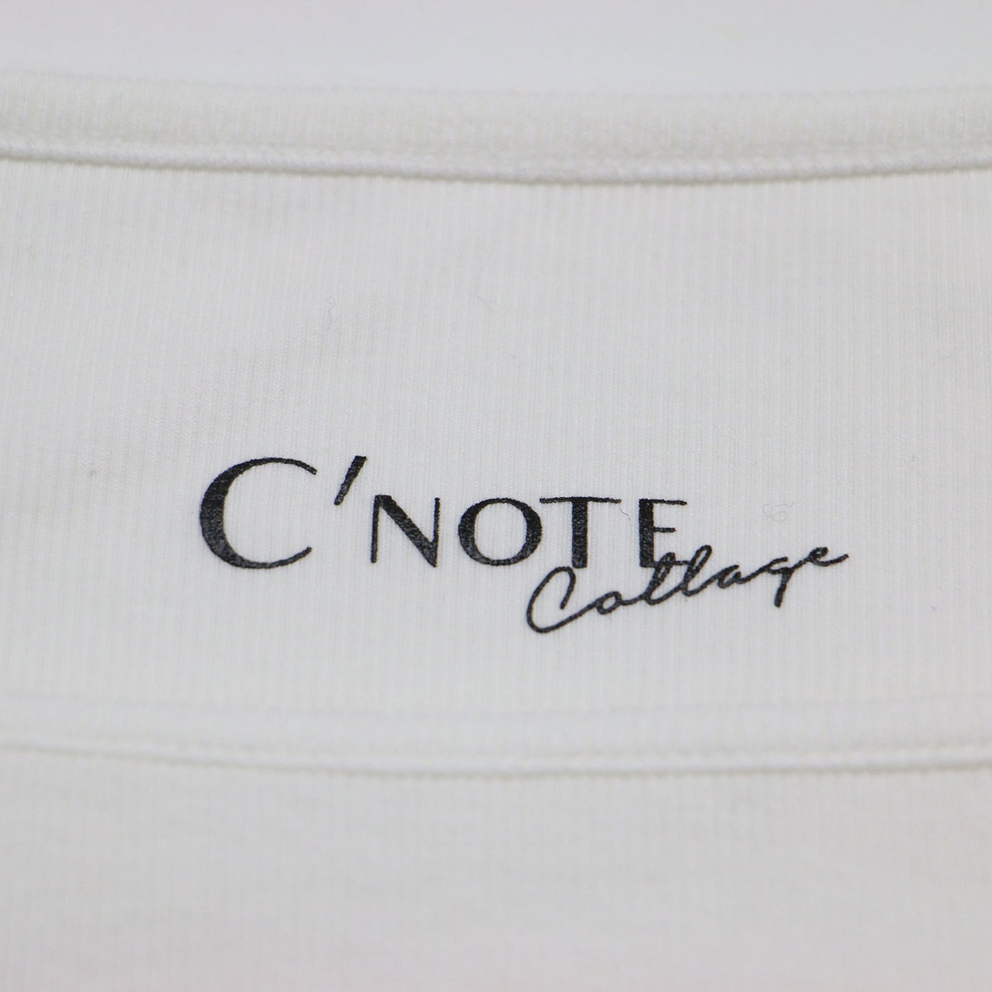 COLLAGE CNOTE 24秋冬 裾シアー ロングスリーブ Tシャツ / カットソー スクエアネック 長袖 コットン