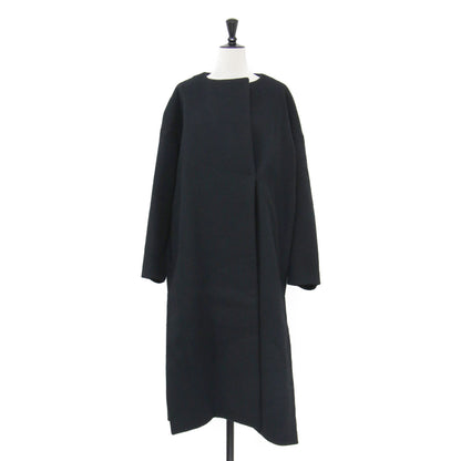 ウール ビーバー ロング コート / Beaver Coat ノーカラー オーバーサイズ